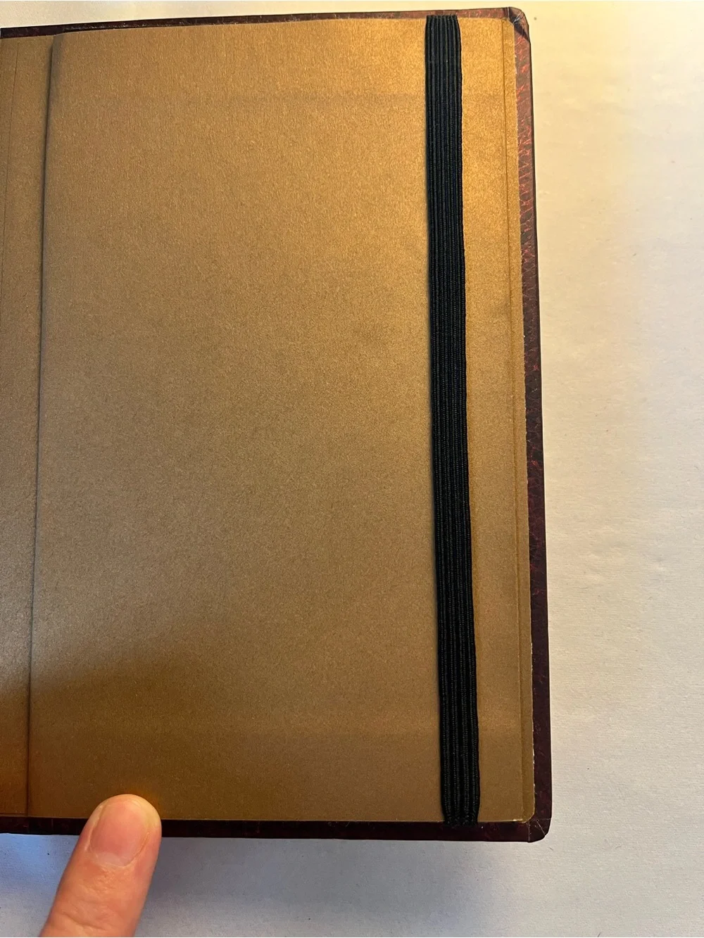 New Embossed Brown paper Journal with Cream Floral Design - Home Office Notebook